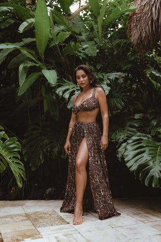Kiara Leopard Skirt